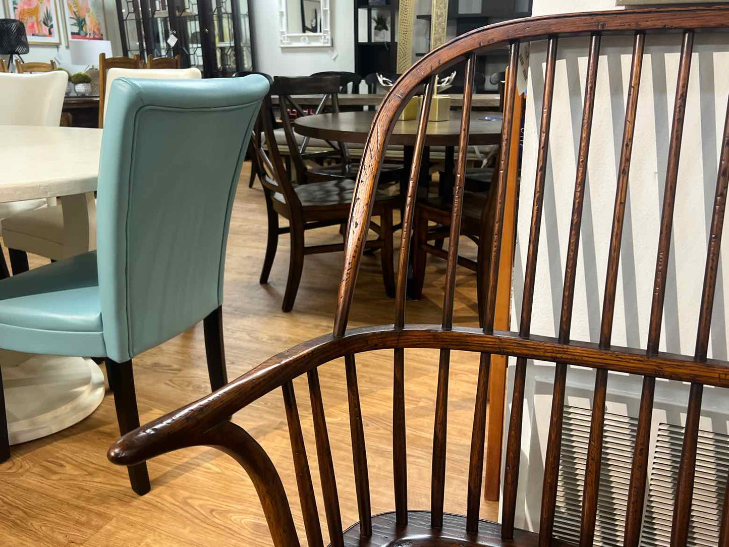 Antique Bowback Windsor Bench