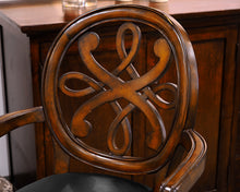 Set of 2 Swivel Bar Stools With Arms