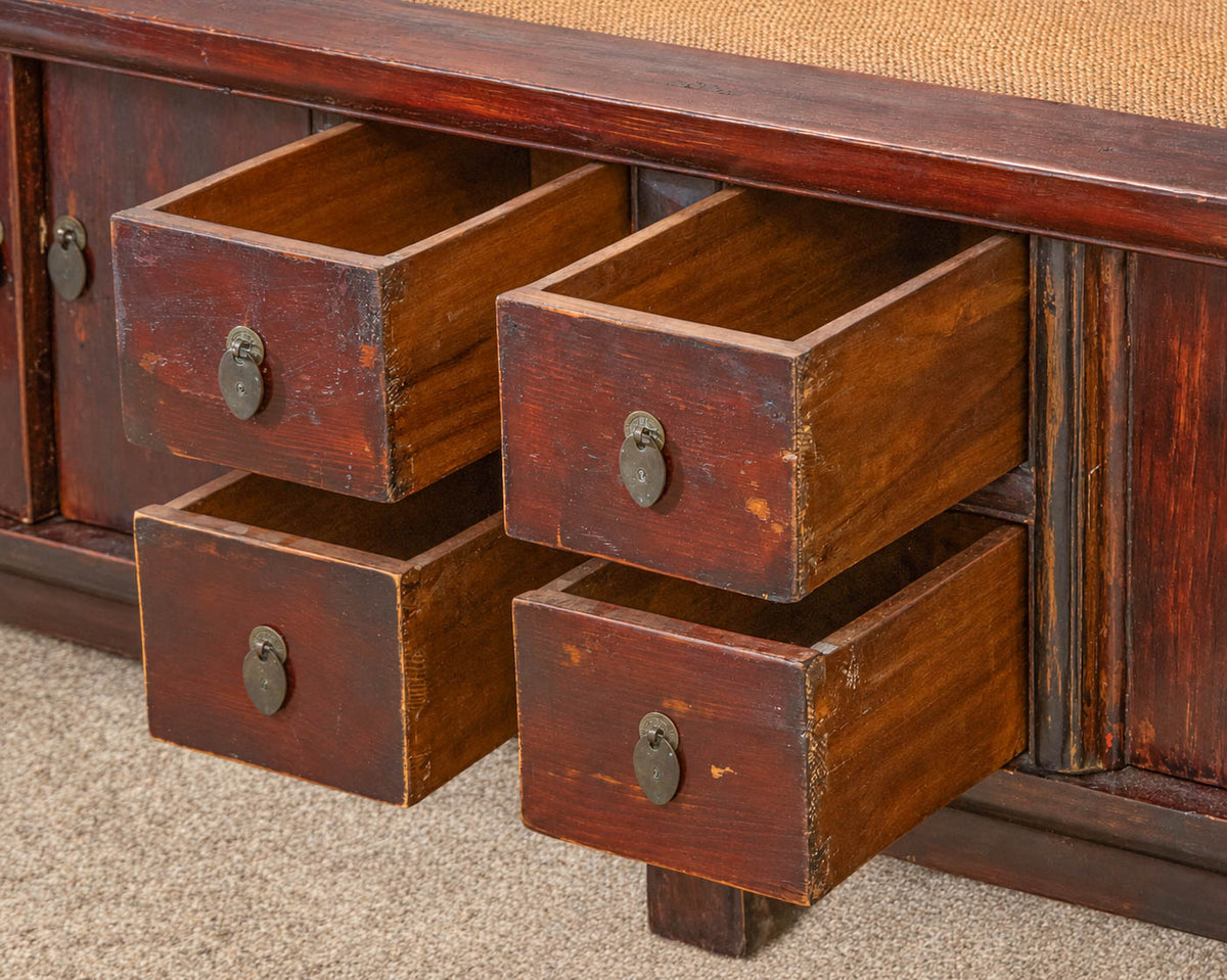 Mohr & McPherson Asian Apothecary Storage Bench