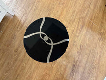 Caracole Black Lacquer Side Table