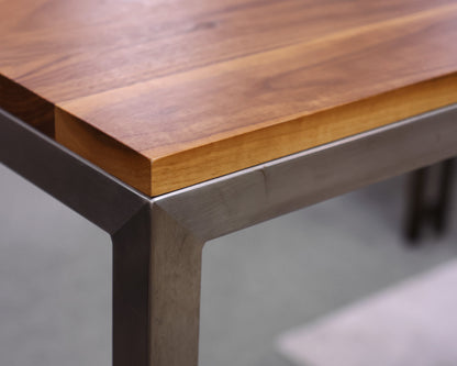 Room & Board Parsons Bar-Height Table in Cherry & Stainless Steel