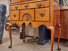 Eldred Wheeler Flat Top Highboy in Tiger Maple
