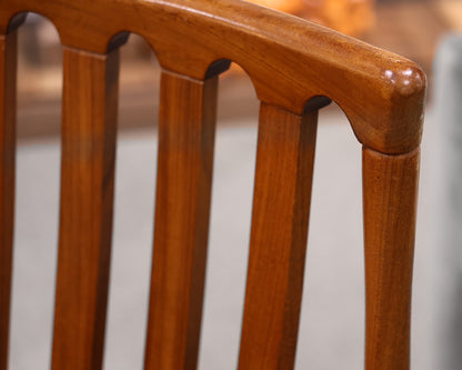 Set of 6 British Mid-Century Modern 1970's Vintage Teak Dining Chairs