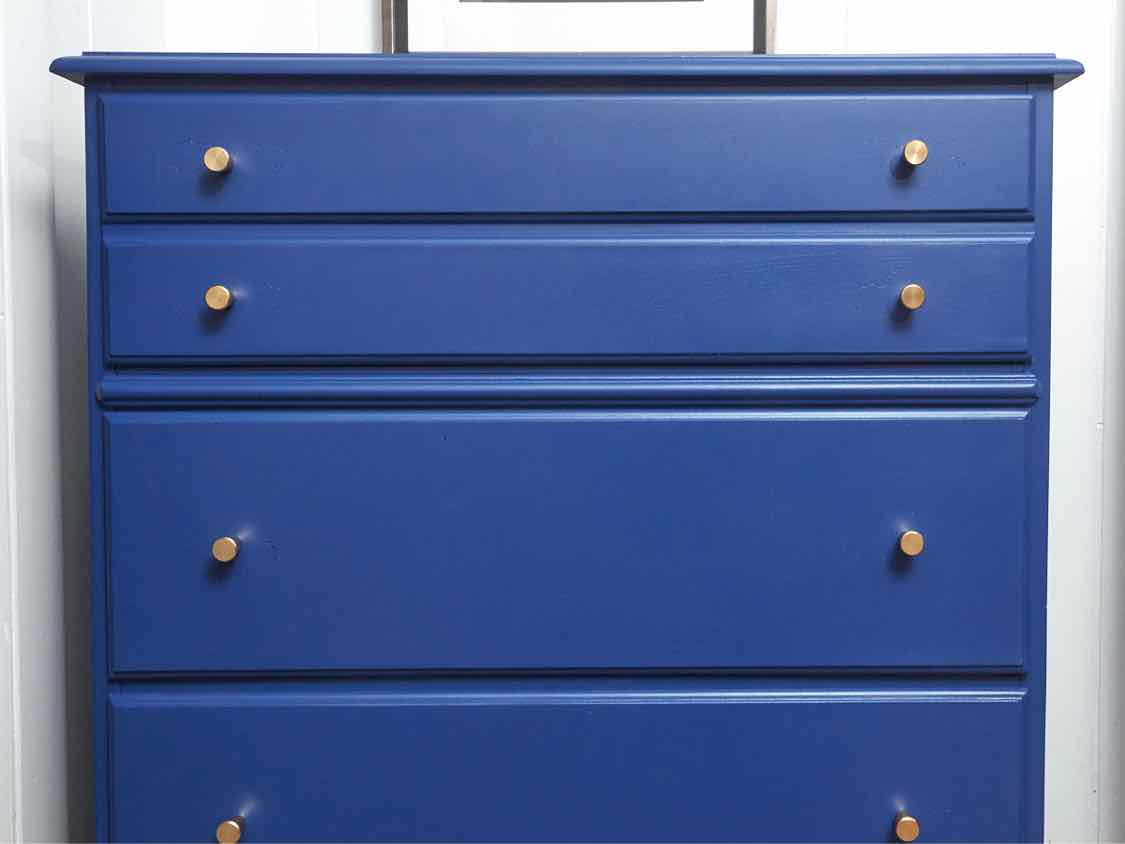 Custom Finish 'Encore Blue' 4 Drawer Chest