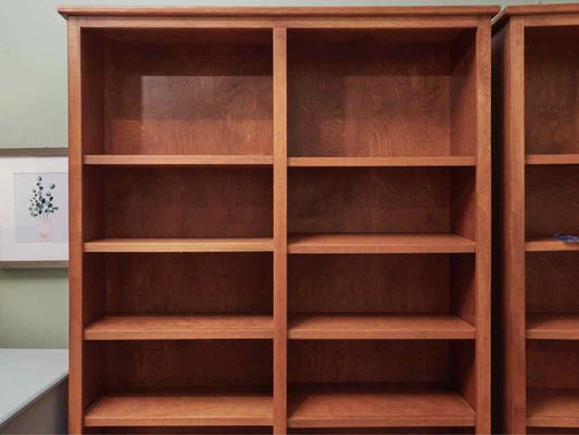 Cherry 10 Adjustable Shelf Bookcase