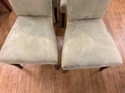 Set of 8 Sage Green Parsons Dining Chairs
