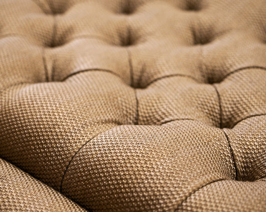 Custom Upholstered Tufted Ottoman