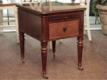 Ralph Lauren Mahogany  Side Table on Casters