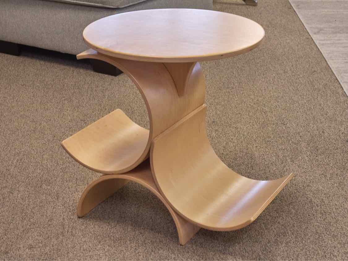 IN-HOUSE Contemporary Maple Side Table