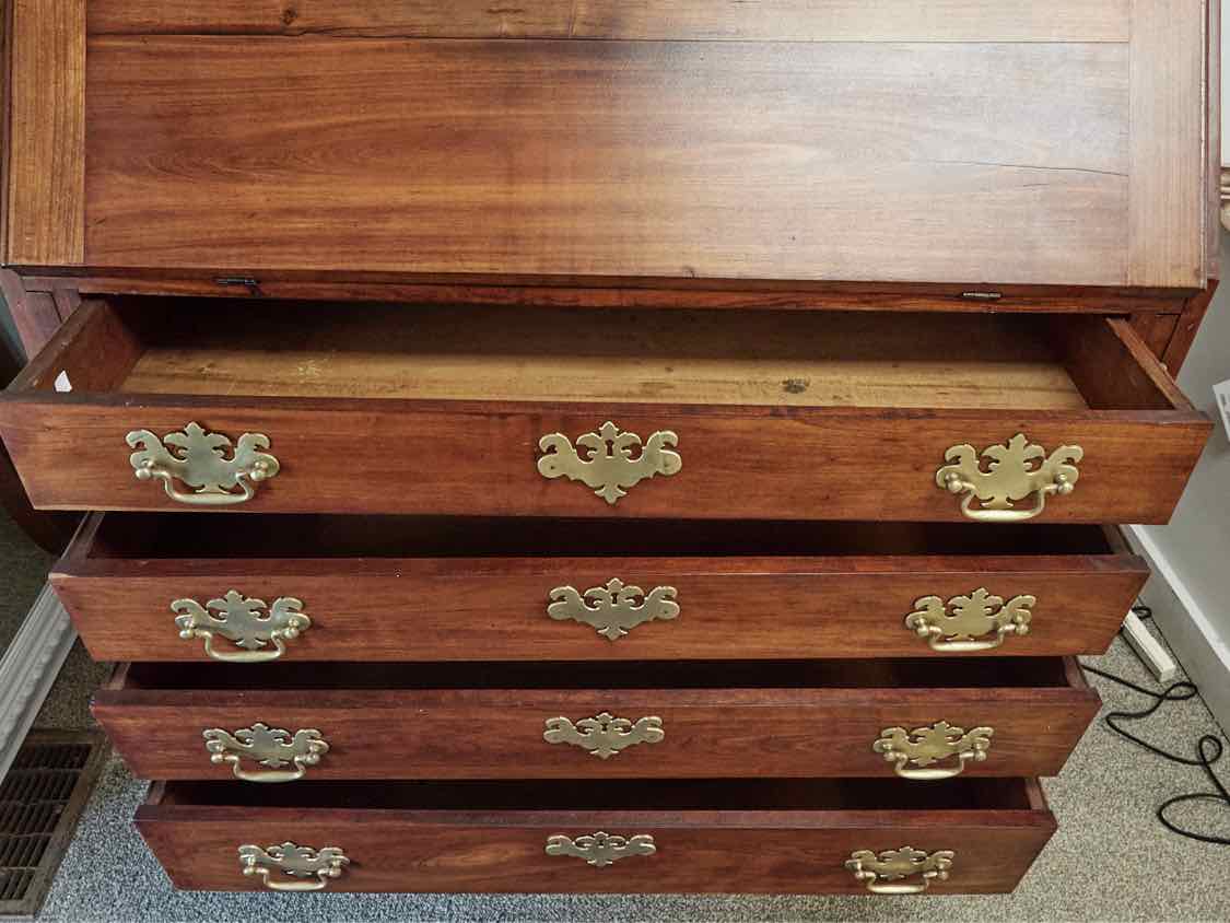 Empire Style Solid Fir Drop Front Secretary Desk