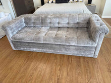 Light Grey Tufted Chesterfield Sofa
