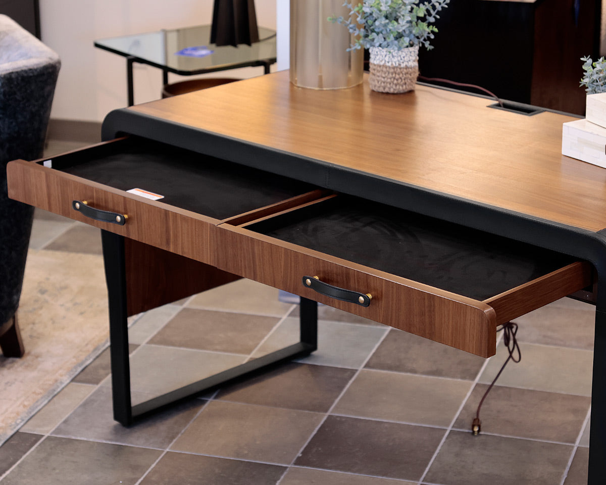 Villa & House 'Roberto' Leather Wrapped Desk