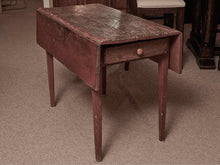 Distressed Finish 1 Drawer Drop Leaf Shaker Legs Dining Table
