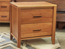 Solid Cherry Two Drawer Nightstand
