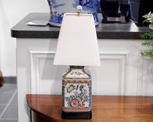 Hand Made Porcelain Rose Medallion Kitchin Lamp