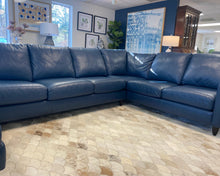 American Leather 3 Piece 'Bennett' Sectional with LAF Chaise in Marina Leather