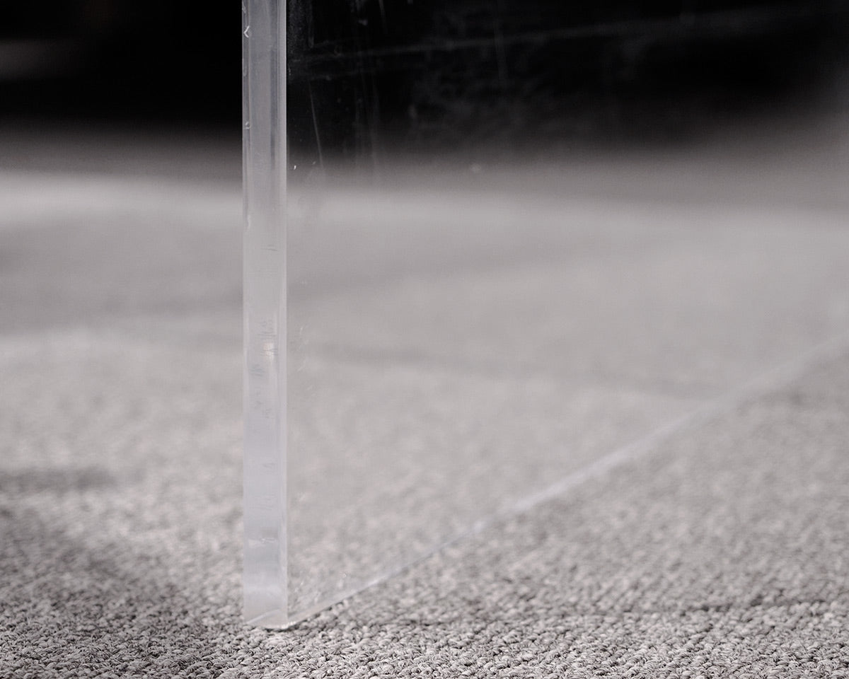 Lucite Waterfall Cocktail Table