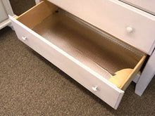 White 6-Drawer Tall Chest with Wood Pulls