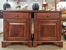 Pair of Nichols & Stone Cherry Single Drawer Cabinet Nightstands
