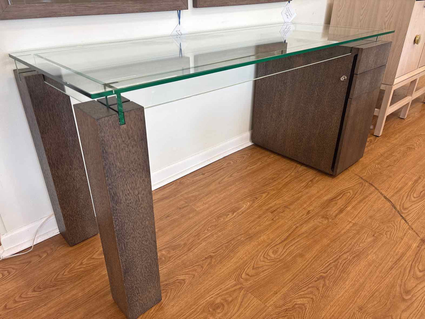 Roche Bobois 'Ténéré' Glass Top Desk