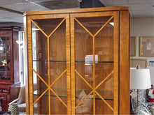 Baker Regency Style 2 Glass Door Display Cabinets