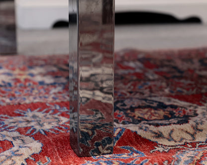 Patchwork Square Leather Ottoman