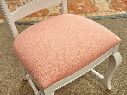 Set of Six Thomasville Side Chairs in White Finish