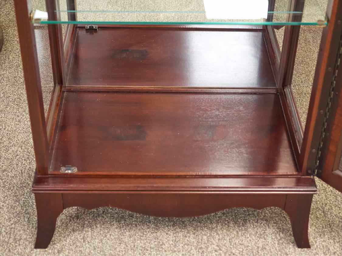Jasper Cabinet Mahogany Lighted Curio Cabinet