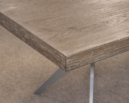 Old Biscayne Designs 'Lafayette' Dining Table In Grey Toned Driftwood Finish