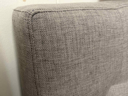 West Elm Tufted Grey Queen Bed