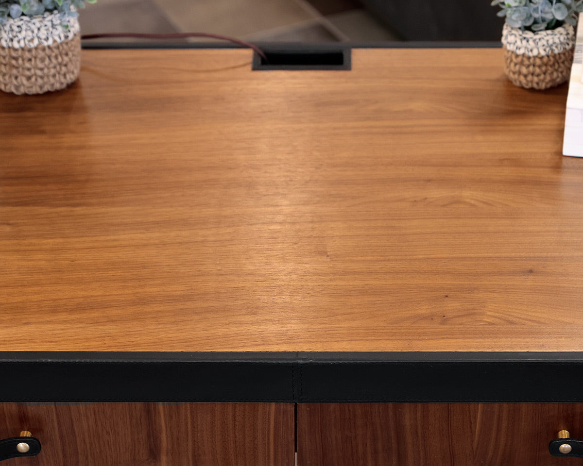 Villa & House 'Roberto' Leather Wrapped Desk