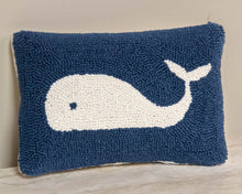Whale Hooked Accent Pillow