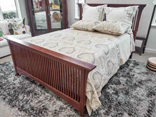 Stickley Queen Mission Cherry Spindle Bed in Bristol Finish