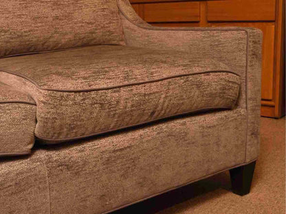Highland House  Slope Arm Grey Fleck Upholstered Loveseat