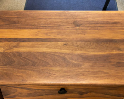 Crate & Barrel ' Kendall ' Walnut 1 Drawer File Cabinet