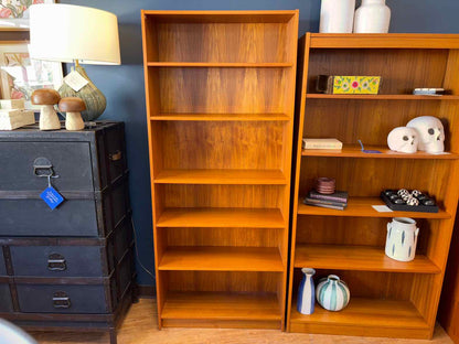 Teak 5-Shelf Bookcase