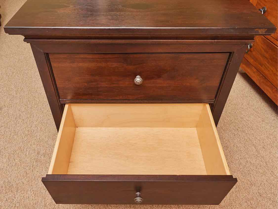 Kincaid Dark Stained Ash 2 Drawer  Nightstand