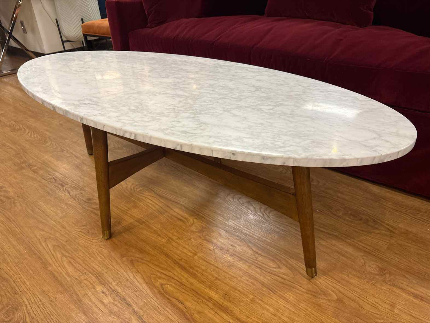 West Elm Oval Cocktail Table