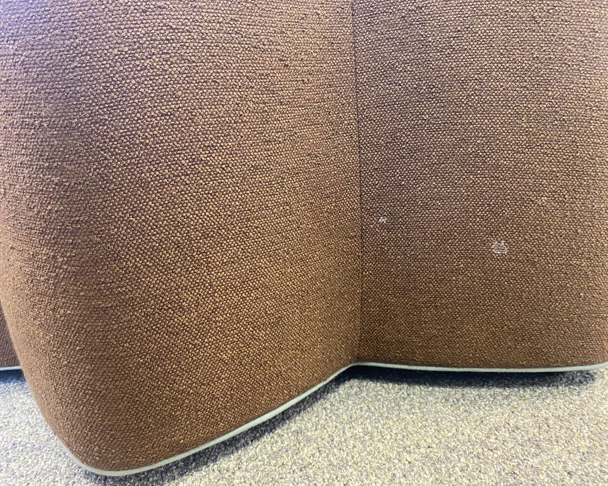 Kravet Star Shaped Ottoman in Brown