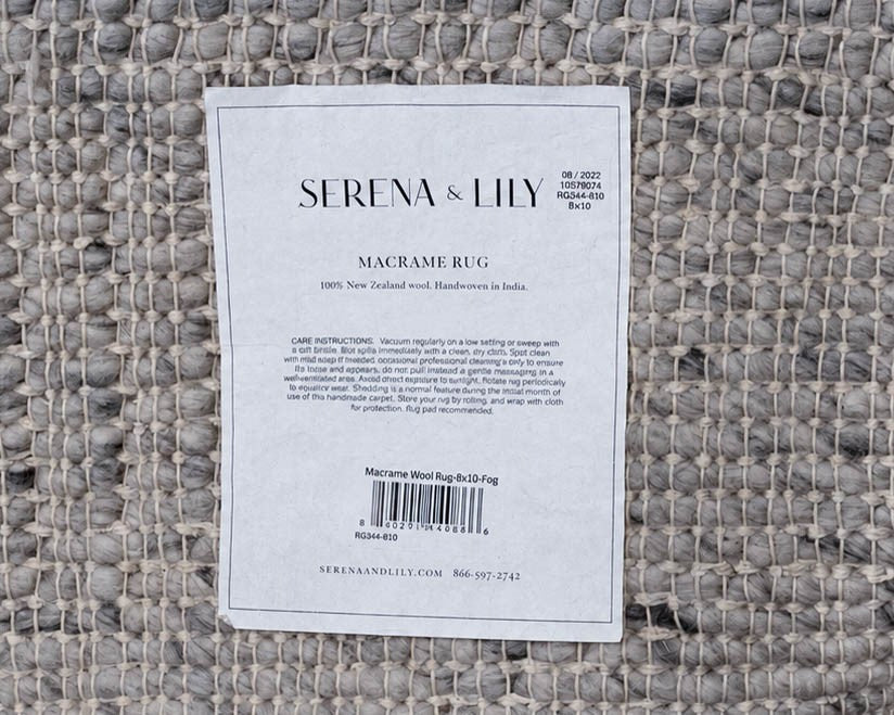 Serena & Lily 'Macreme Area Rug