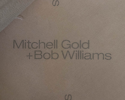 Mitchell Gold + Bob Williams 3-Pc Sectional in Taupe Embossed Microfiber