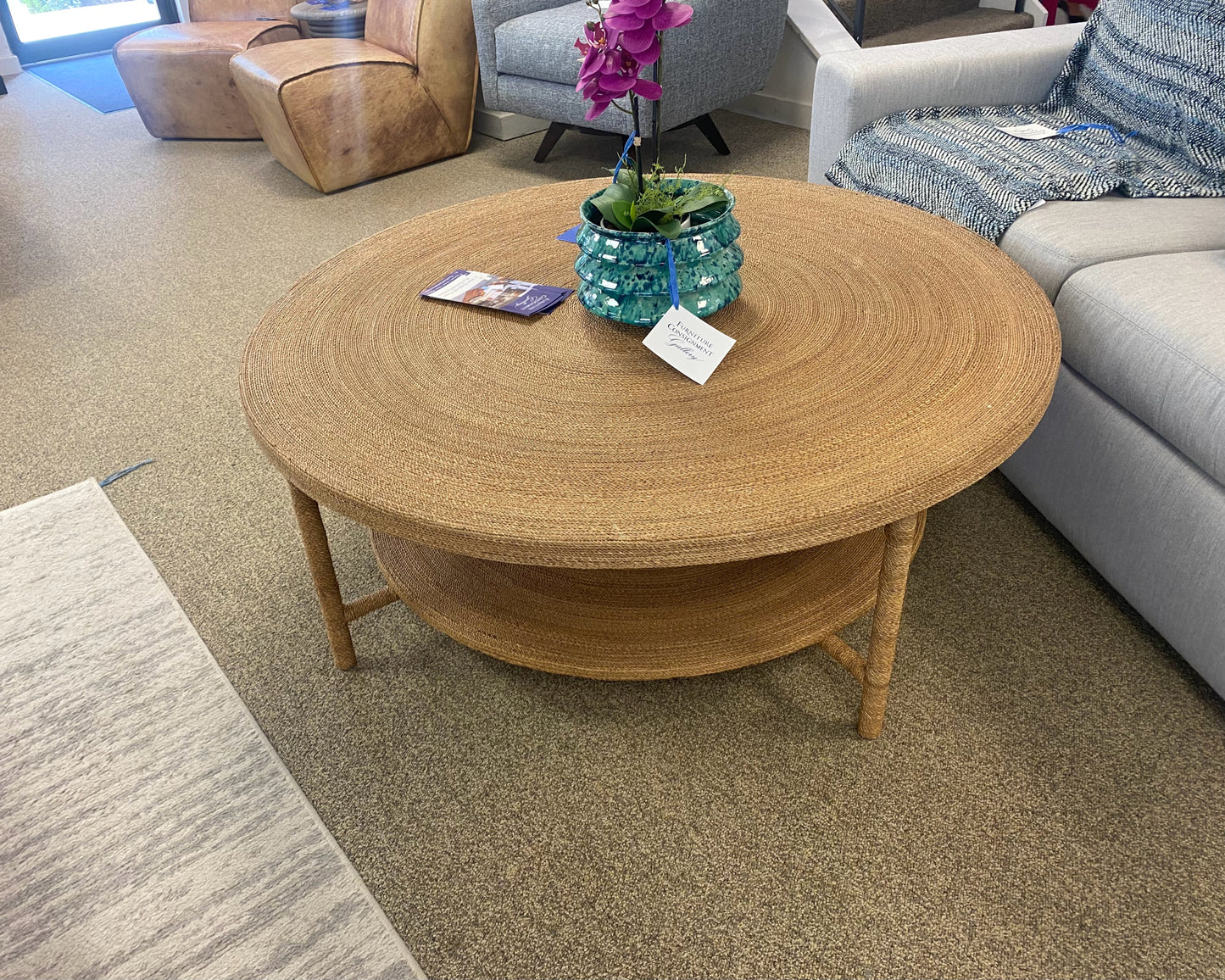 Palecek 'JM Monarch' Twine Round Cocktail Table