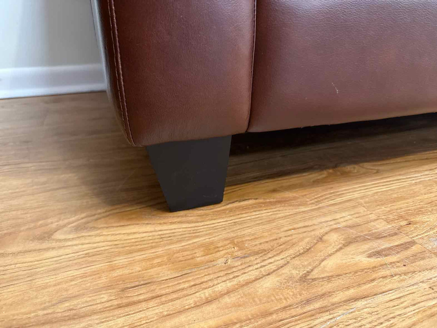 Chateau D'ax Chocolate Leather Sofa