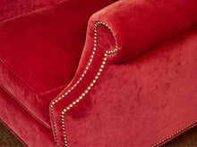 Pair Of Jordan's   Performance Velvet 'Raspberry' Nail Head Chairs