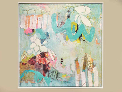 Framed Giclee on Canvas:  "Sunday at the Vineyard"