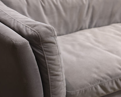 Restoration Hardware Gray Silver Sofa