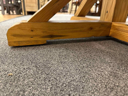 Round Dining Table with X-Base Pedestal