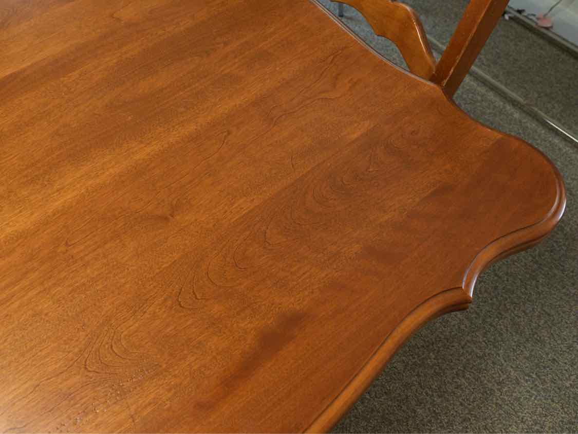 Nichols & Stone Cherry Expanding Dining Table with Set of 6 Chairs