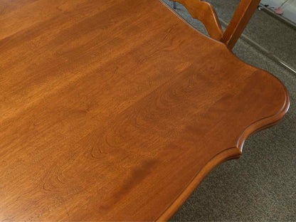 Nichols & Stone Cherry Expanding Dining Table with Set of 6 Chairs
