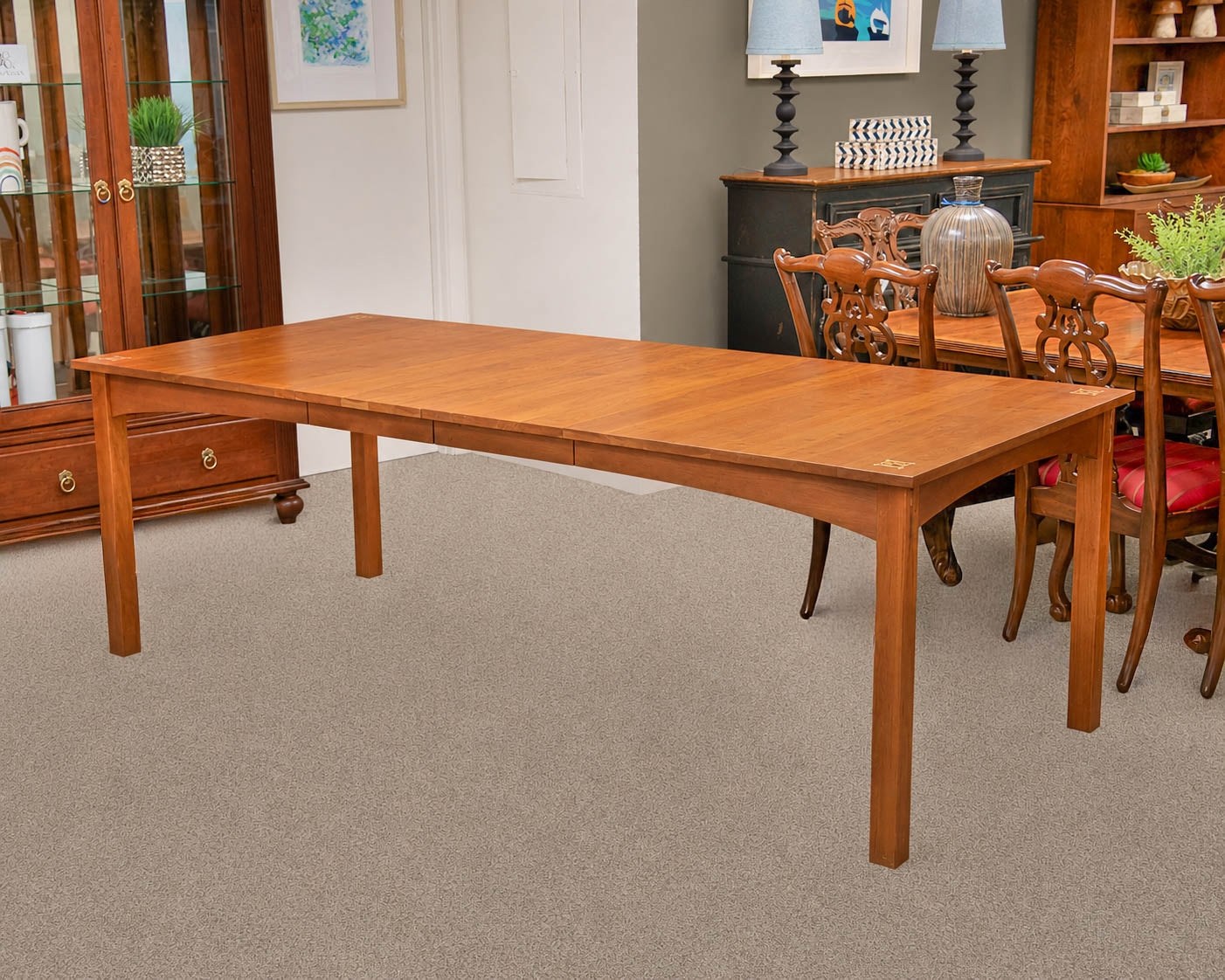 Stickley 'Harvey Ellis 'Cherry  Table & (6) Side Chair Set